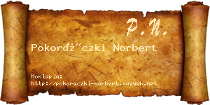 Pokoráczki Norbert névjegykártya
